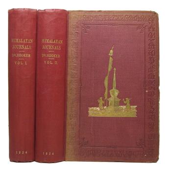 HOOKER, JOSEPH DALTON. Himalayan Journals; or Notes of a Naturalist in Bengal, the Sikkim and Nepal Himalayas.  2 vols.  1854
